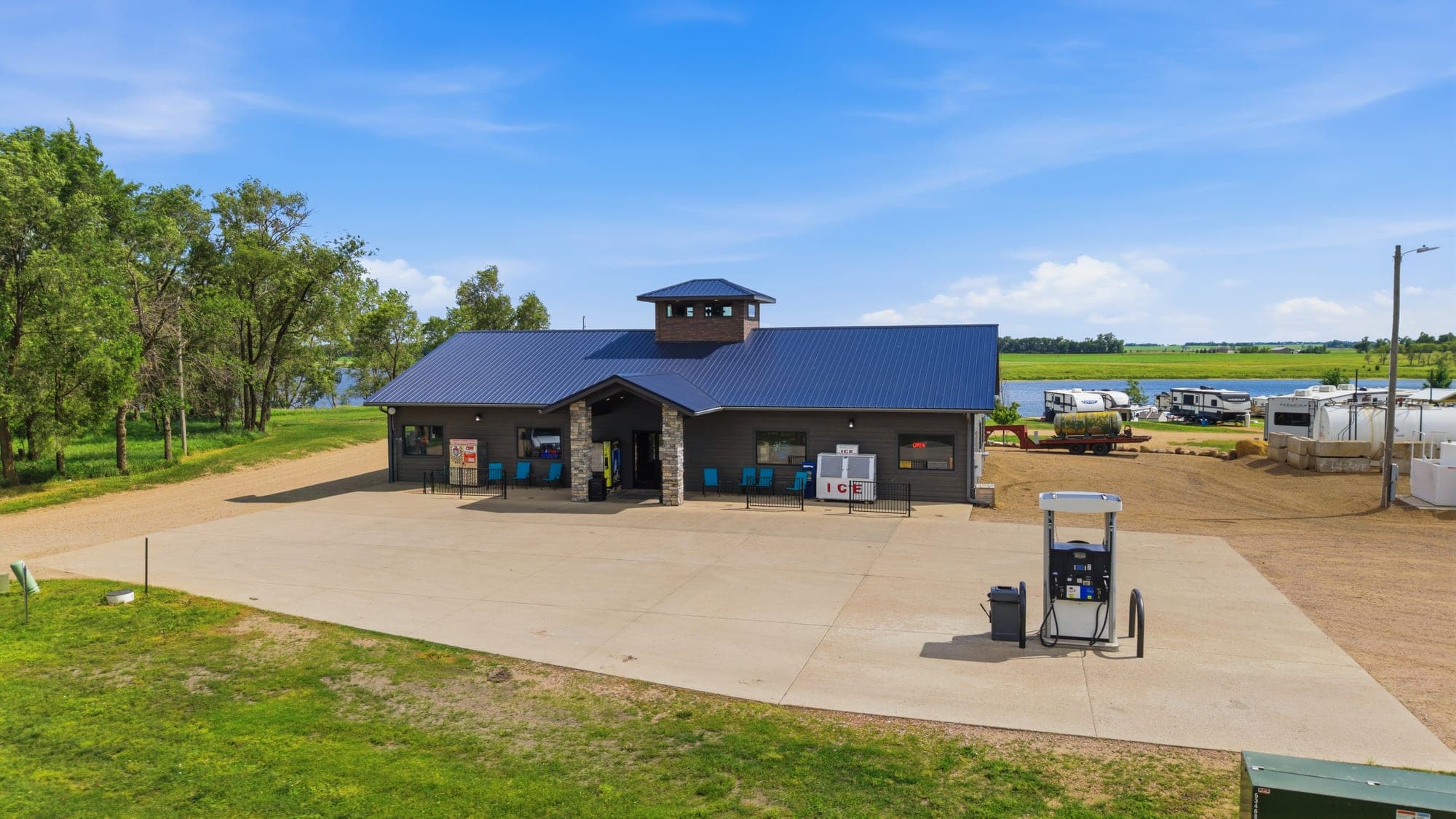 The Sea Store — fuel, ice, and lake supplies across from The Hillside Resort